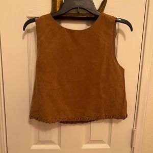 Forever 21 suede crop top NWT